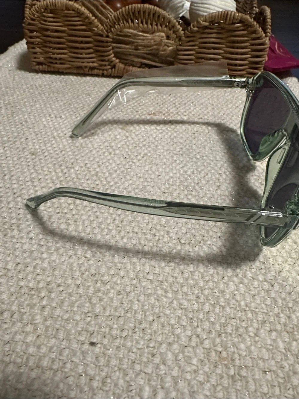 Clear Green Shield-Style VR/AR Protective Glasses